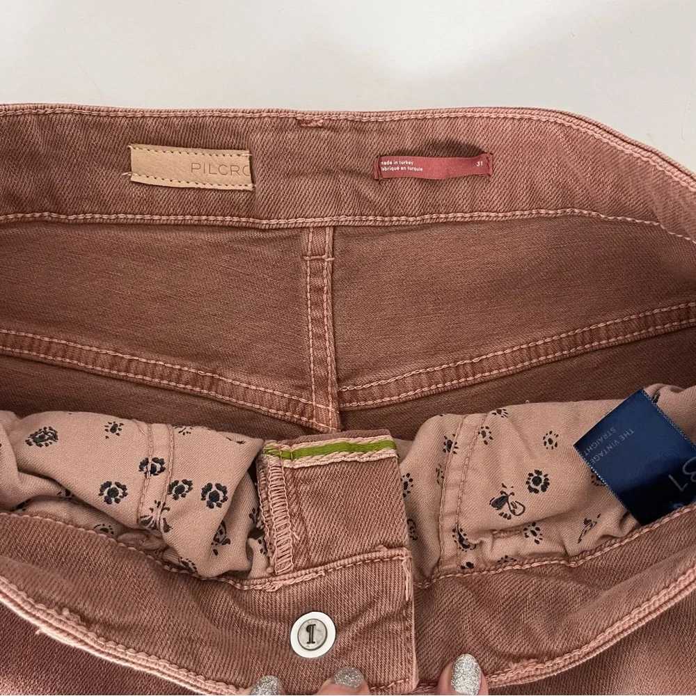 Anthropologie NWT Pilcro The Vintage Straight Jeans Size 31 High Rise, $148 - Picture 9 of 16